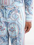 ETRO брюки с абстрактным принтом, синий - фото 5