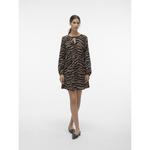 Платье Vero Moda Shilah Naja, коричневый - фото 4