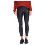 Брюки Vila Barb Coated 7/8 High Waist, черный - фото