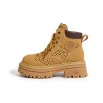 A poinsettia princess Желтые женские ботинки Martin Boot - фото