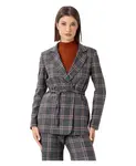 Клетчатая куртка-накидка Kocca, мультиколор - фото