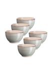 Набор керамических мисок для мюсли MäSer Lumaca, серый - фото