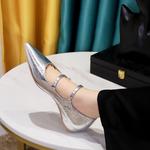 BIGTREE Серебряные туфли Мэри Джейн, цвет Silver - фото 7