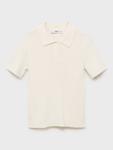 Поло с короткими рукавами Mango, Cream - фото 3