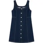 Безрукавное платье женское джинсовое синее GAP - фото 2