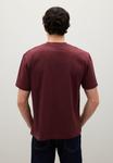 Футболка PIOMBO RELAXED FIT, Dark Red - фото 2