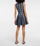 Жаккардовое мини-платье ALAÏA, синий - фото 3