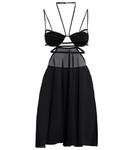 Мини-платье с вырезом Nensi Dojaka, черный - фото