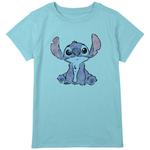 Футболка Disney's Lilo & Stitch Simply Stitch с рисунком для девочек и рисунками, синий - фото