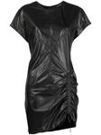 Кожаное платье Adelissa ISABEL MARANT, черный - фото