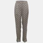 Брюки Sandro Multicolor Floral Print Satin Danny - фото