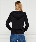 Толстовка женская Guess Jeans на молнии с логотипом, черный - фото 3