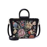 Сумка через плечо Mellow World Daphne с вышивкой вручную, черный - фото