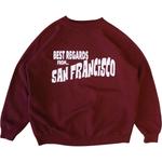 Свитшот San Francisco Postcard Best Regards, бургундия - фото 4