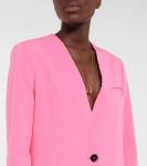 Однобортный блейзер MM6 Maison Margiela, Neon Pink - фото 4