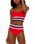 Майка бикини с рубчиком Mae Beach Riot, красный - фото 2
