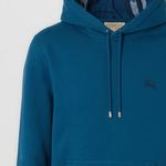 Хлопковая толстовка с капюшоном Burberry, синий - фото 4