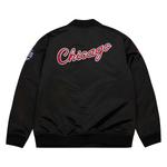 Атласная куртка-бомбер NBA Chicago Bulls Mitchell and Ness, черный - фото 2