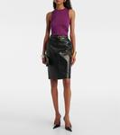 Майка из кашемира и шелка Saint Laurent, Violet - фото 2