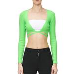 Топ женский MSGM, зеленый - фото 7