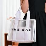 Прозрачная сумка-шоппер FASHNZFAB, белый - фото