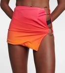 Мини-юбка с принтом Double Ring Louisa Ballou, Hot Pink Gradient - фото 4