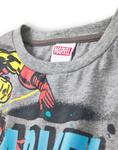 Футболка Marvel с принтом, серый - фото 3
