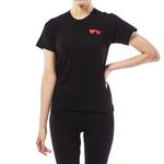 Футболка double hearts tee 'black' Comme Des Garcons Play, черный - фото 3