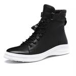 Ботинки мужские черный на белом фоне Yedani - фото 2