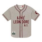 Джерси Aimé Leon Dore x Mitchell & Ness Team Baseball Jersey Oatmeal, серый - фото