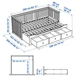 Кушетка IKEA HEMNES, 80х200 см, белый - фото 8
