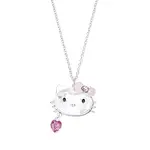 Swarovski Hello Kitty позолоченное ожерелье из сплава с кристаллами Unisex Silver - фото 2