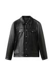 Куртка Mango Faux leather jacket, Black - фото 5