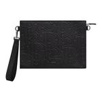 DIOR Кожаный клатч мужской черный - фото