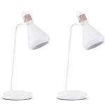 Настольная лампа KONSIMO, 18x18x53 см, белый - фото