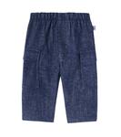 Детские хлопковые карго-штаны Il Gufo, Blue - фото