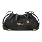 VERSACE Клатч мини из ягненка женский Black - фото