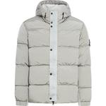 Пуховик мужской серый Stone Island - фото