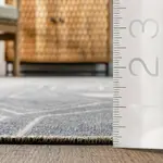 Геометрический коврик Hedy nuLOOM, 152x244 см, синий - фото 3