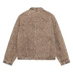 Куртка Stussy Trucker Jacket Denim 'Leopard', желтый - фото 2