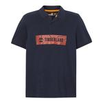 Мужская поло Timberland, темно-синий - фото