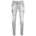 Потертые узкие джинсы DSQUARED 2, серый - фото