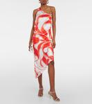 Шелковое платье миди ramona с принтом Sir, мультиколор - фото 2