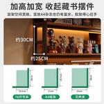 Компьютерный стол Naijia 80 см с полками и перфорированной панелью, орех, комплект со стулом - фото 6