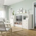 Тумба под телевизор, белый, 277x46x116 см, 6 ящиков HAUGA IKEA - фото 5