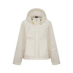 THE NORTH FACE Куртка-ветровка с капюшоном на молнии, Dune White - фото
