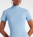 Платье из шерстяного крепа Малинда Emilia Wickstead, Sky Blue - фото 4