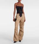 Хлопковые брюки-карго Coperni, бежевый - фото 2