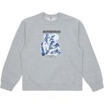 Свитшот с принтом логотипа ADER ERROR, серый - фото