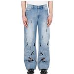 Джинсы Phoenix с вырезом Feng Chen Wang, синий - фото 5